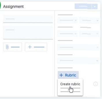 Google Workspace Education : create rubric