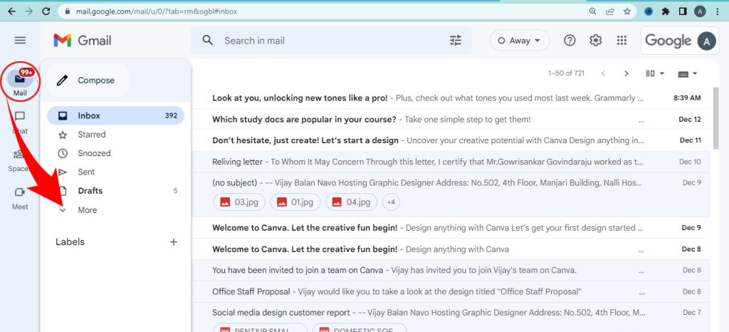 Gmail Inbox Optimization