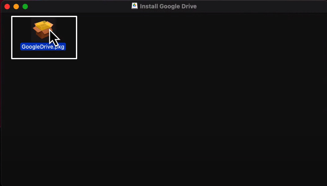 Setup Google Drive : install google drive