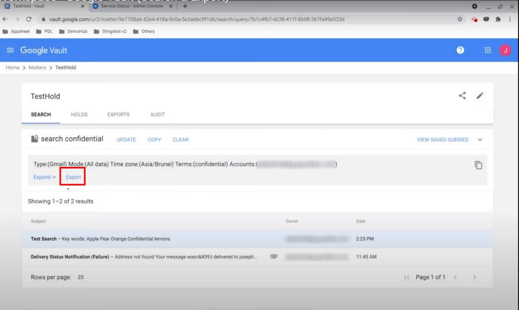 Google Vault: How Google Vault Data is Retained / Exported?