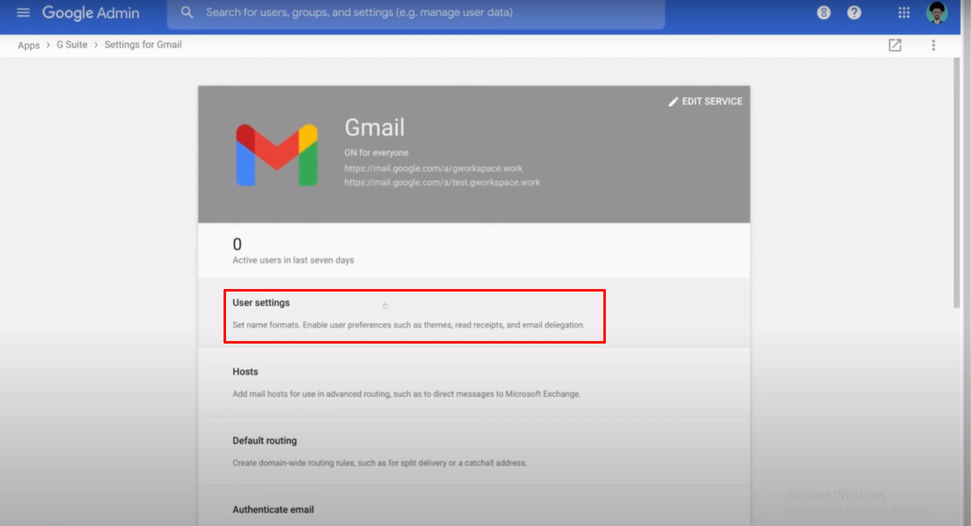 Setup S/MIME user settings