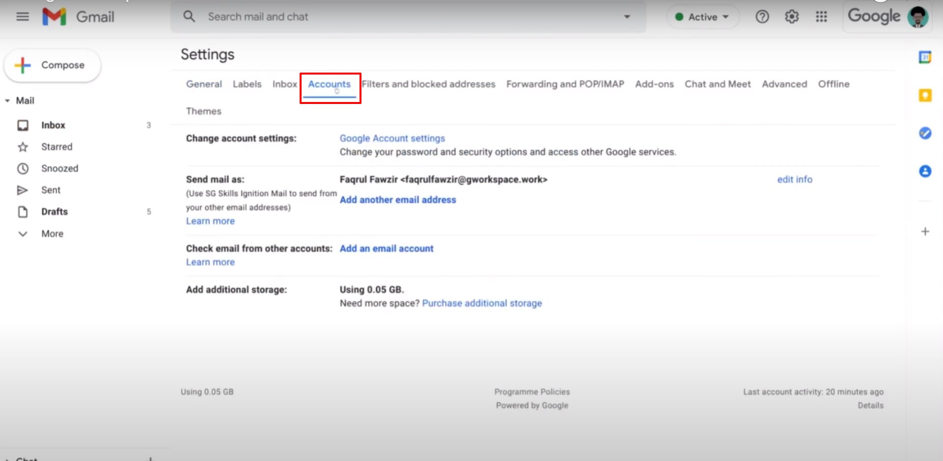 Setup S/MIME accounts