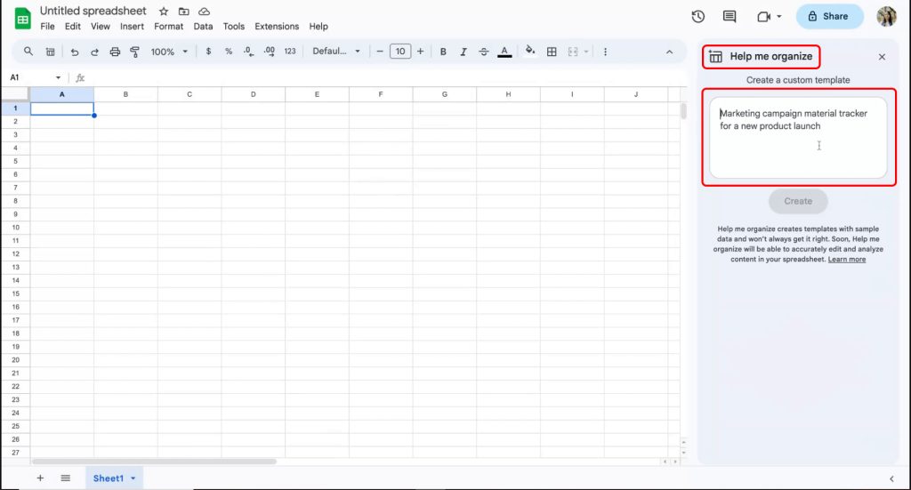 Create custom template