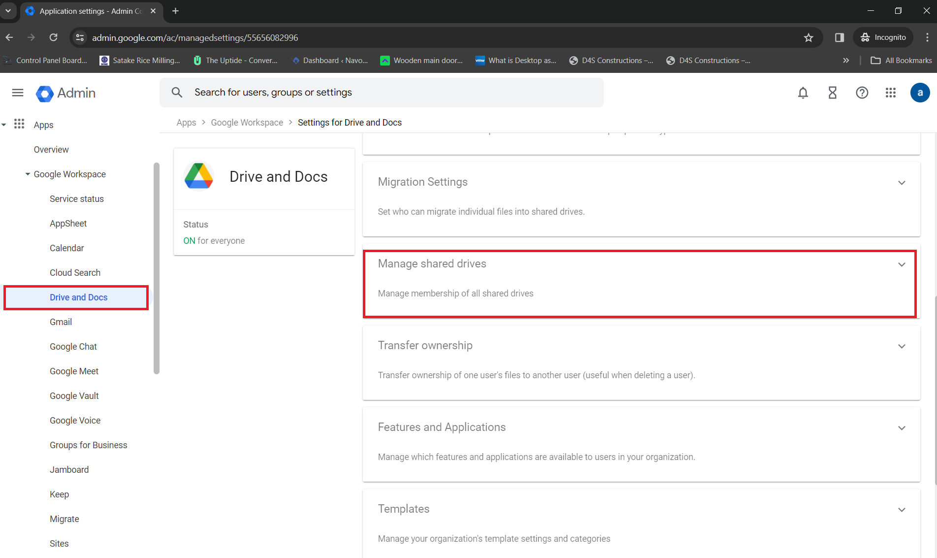 managed shared drives