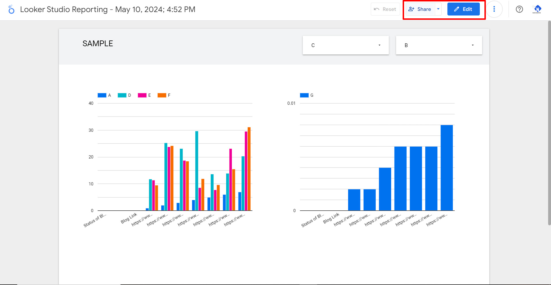 Quickly Create Looker Studio Report in Sheets with 9 steps