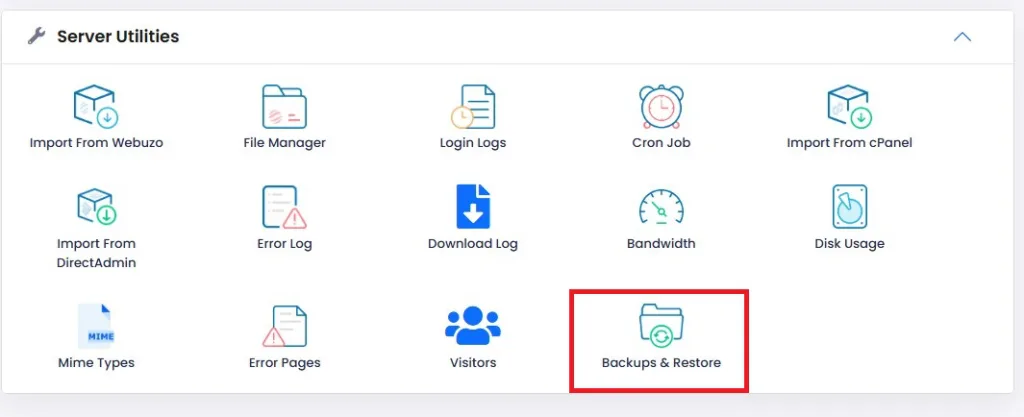 backups and restore