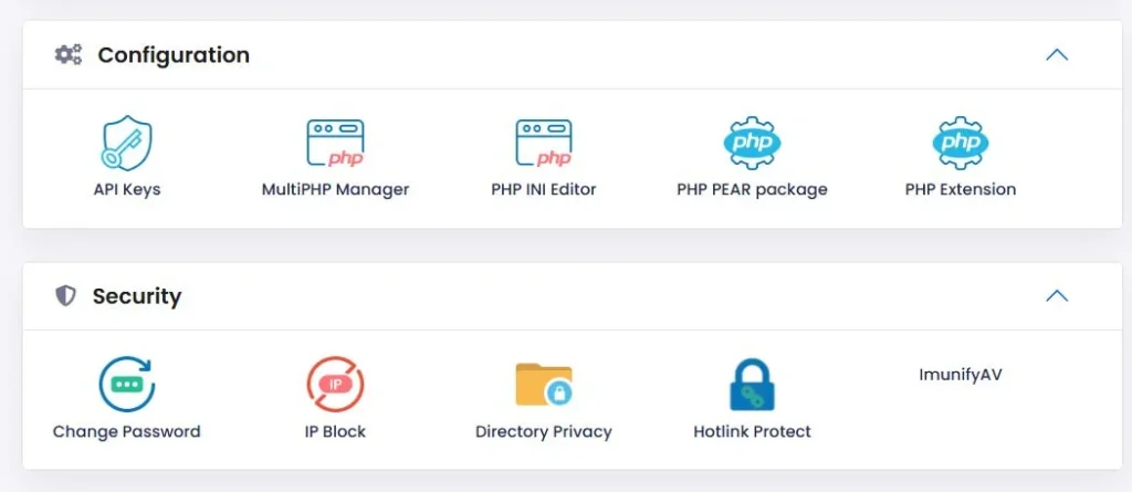 configuration and security