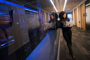 WOMEN IN SERVER ROOM