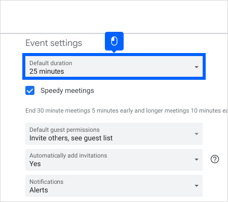 How to Enable Speedy Meetings in Google Calendar