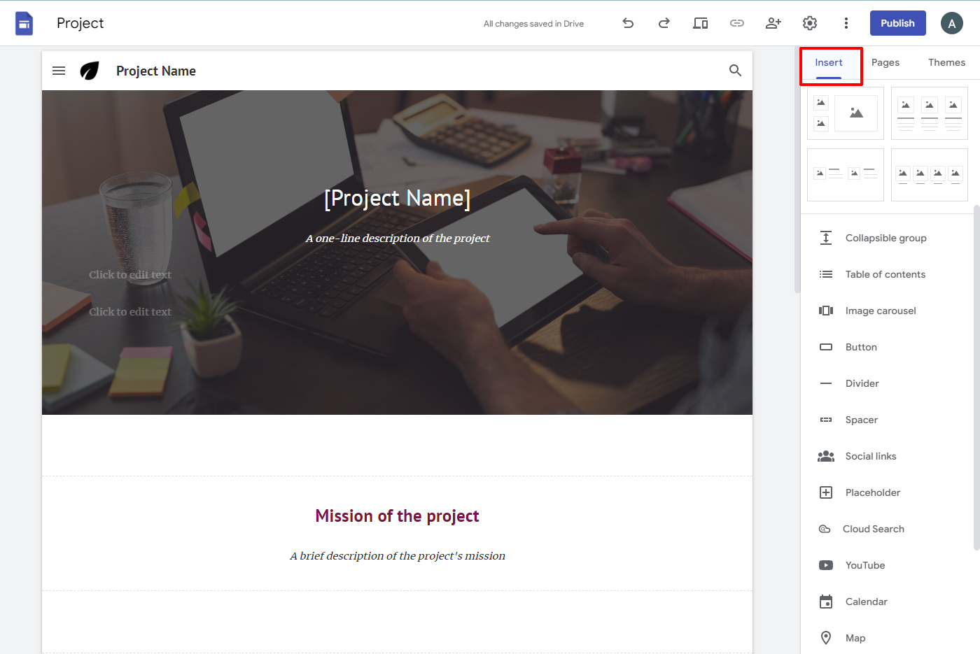 Google sites